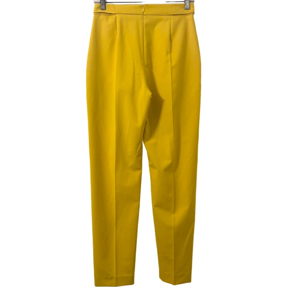 Karen Millen Polished Seam Detail Slim-fit Trouser in Yellow Size 2 - Picture 6 of 8